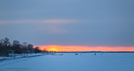 Befagyott Velencei-tó