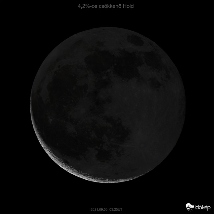 Holdsarló hamuszürke fénnyel