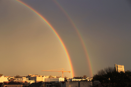 Október végi szivárvány