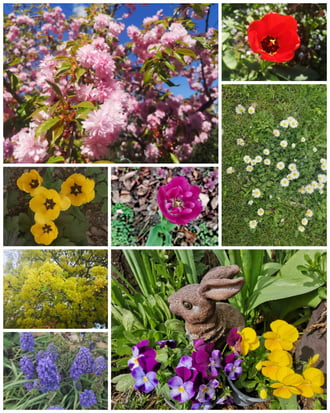 Tavaszi virágcsokor