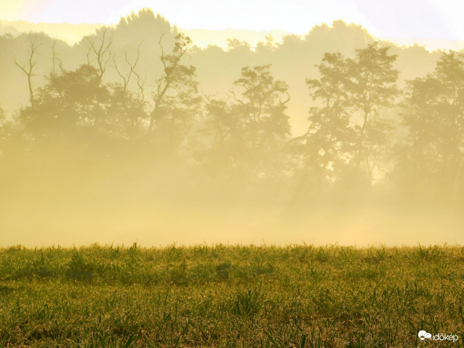 Párás, ködös napkelte 10.08