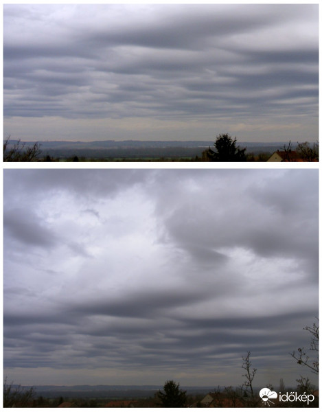 Újév kora délutáni felhők