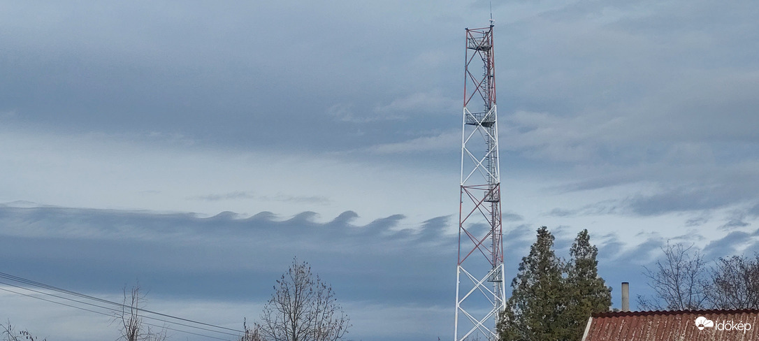 Kelvin-Helmholtz felhő Tiszacsegénél