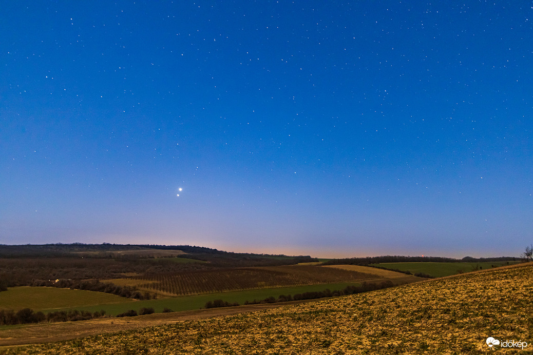 Vénusz - Jupiter együttállás Perbálról