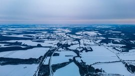 Zala megyei téli idill: Vastag hó, ameddig a szem ellát