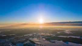 Párás téli horizont