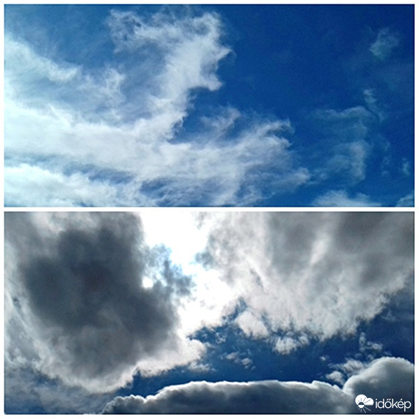 Égkép délelőtt és délután...
