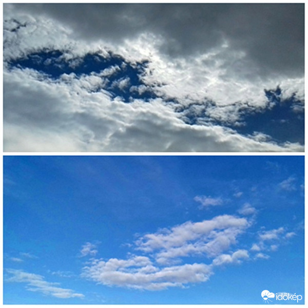 Égkép délelőtt és délután...