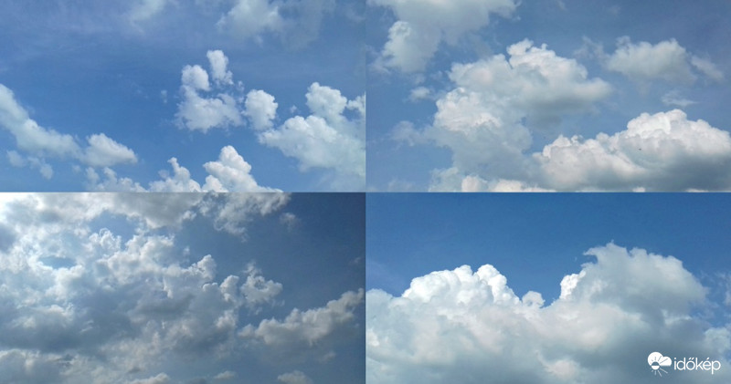 Mai délutáni gomolyfelhő változatok :)