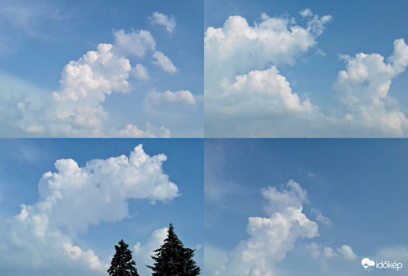 Mai gomolyfelhő változatok :)