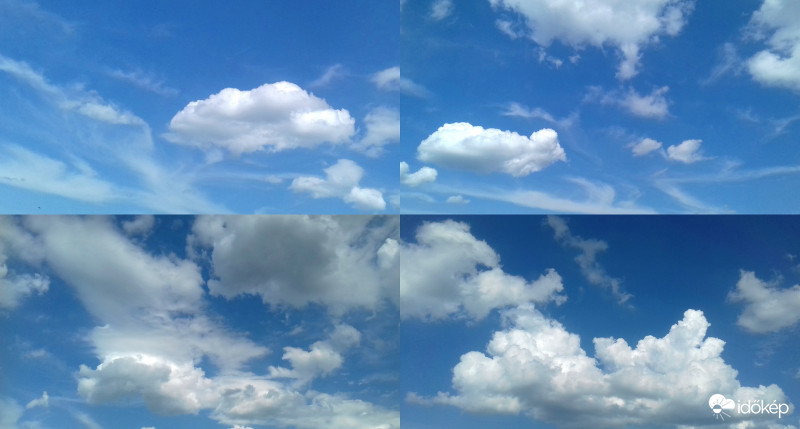 Mai délutáni gomolyfelhő változatok :)