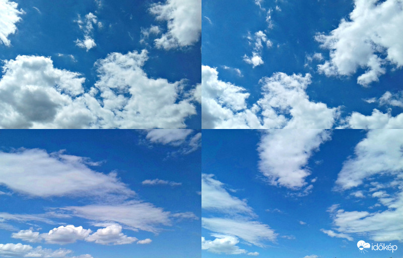 Mai gomolyfelhő változatok :)