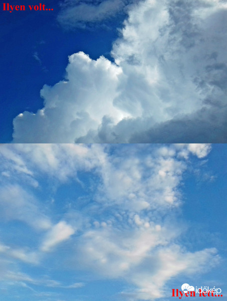 Mai égkép délután és este :)
