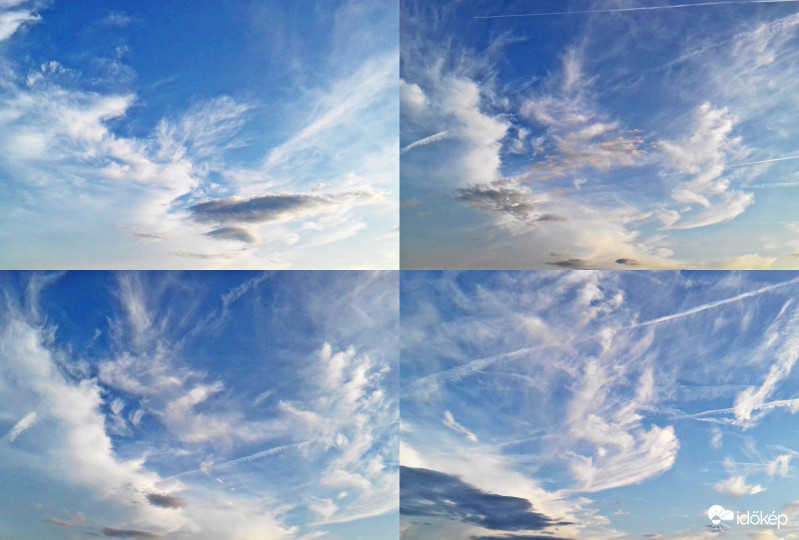 Cirrusos égképek tegnap alkonyatkor :)