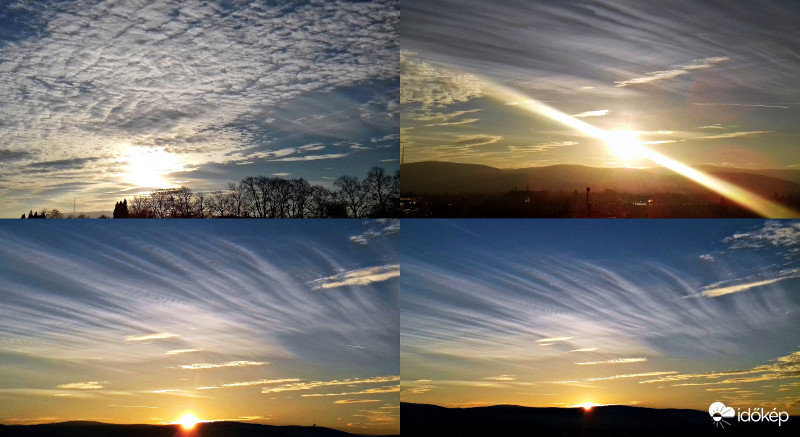 Mai naplemente 4 mozzanatban :)