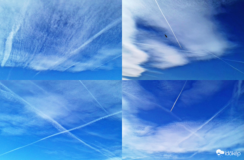 Február végi felhőformációk némi égi irka-firkával fűszerezve :)