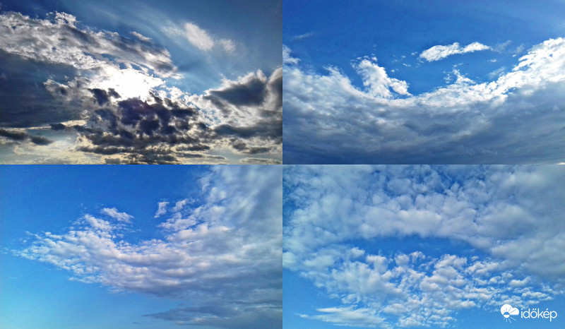 Kora esti felhőformációk a nyári napforduló napján :)