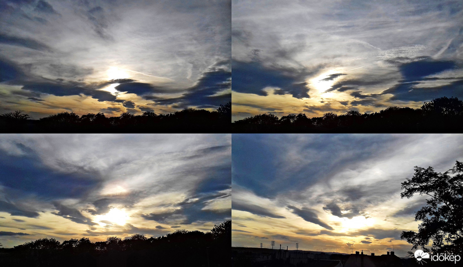 Egy augusztus végi felhős naplemente mozzanatai :)
