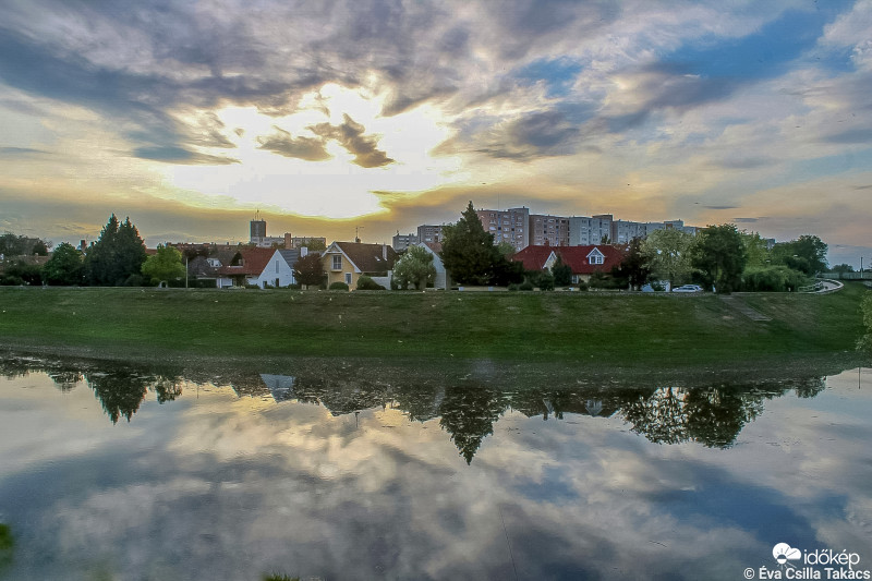 Naplemente Szolnokon 