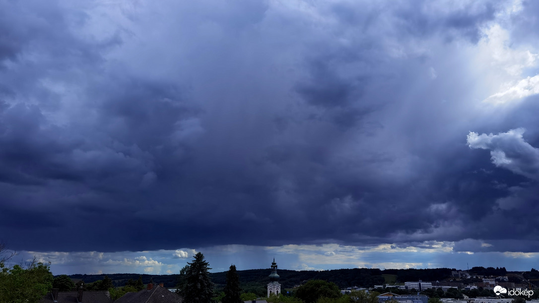 Két zivatarfelhő találkozása 