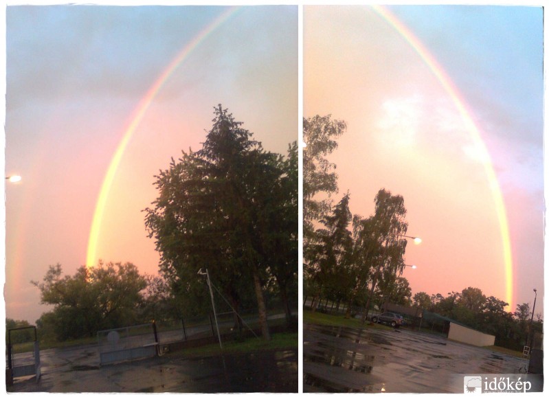 Naplemente szivárvánnyal....