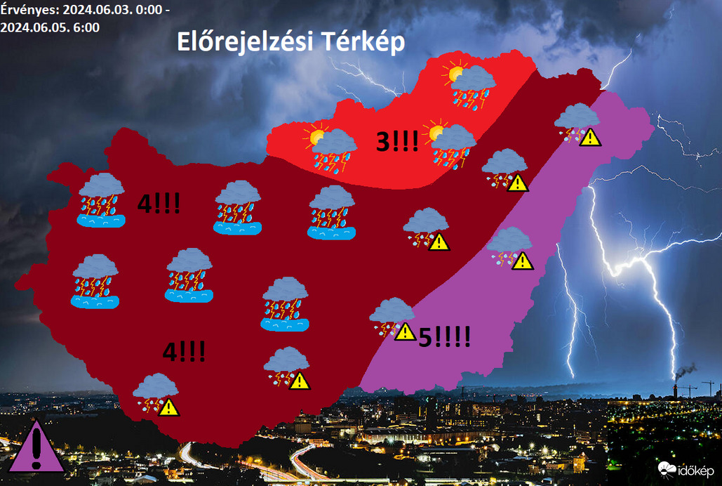 Az év eddigi leghevesebb zivatarai jöhetnek, nagy területen heves eseményekkel!