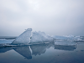 Jégtáblák a rianás mentén