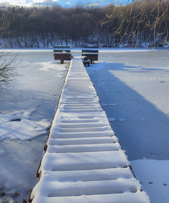 Befagyott Borostyàn-tó