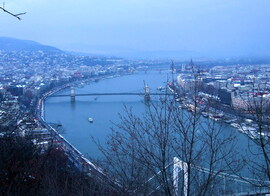 Havas, téli Budapest 