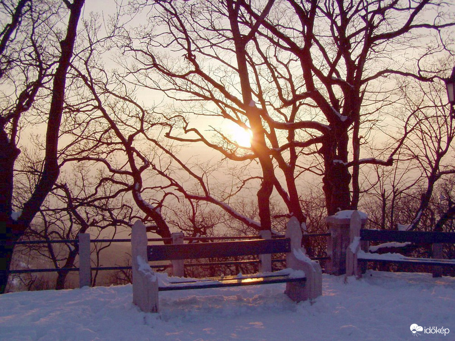 téli napnyugta 