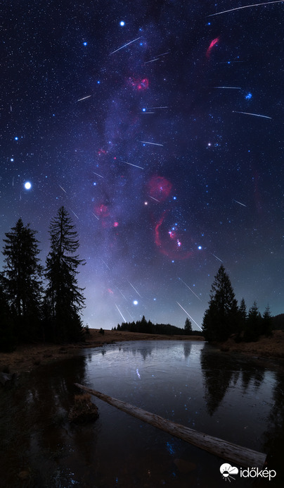 Geminidák a Varasó-tónál