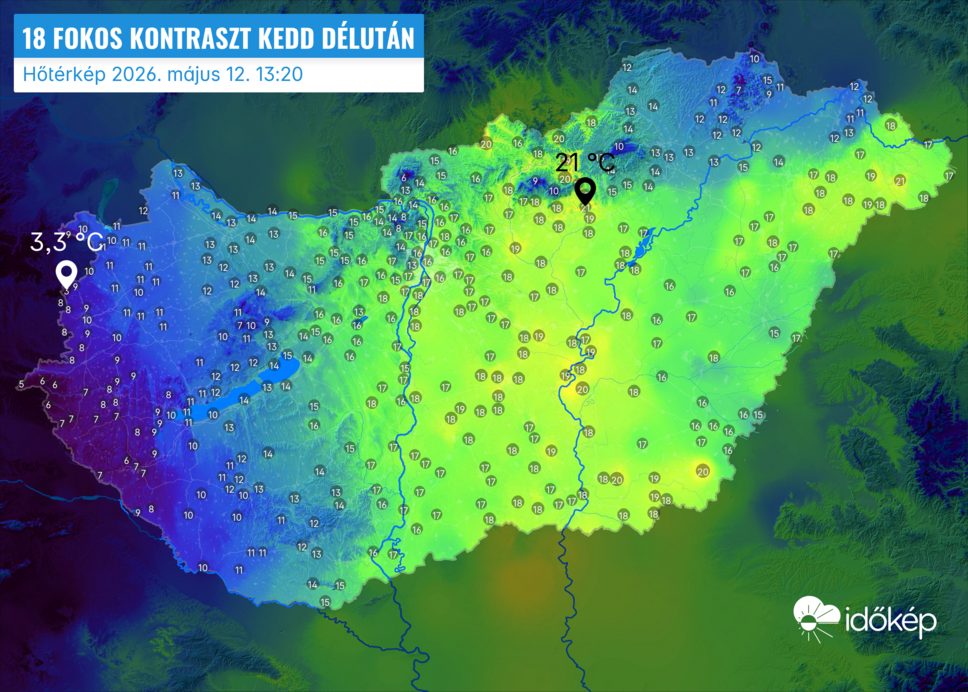 Időjárási grafikonok, térképek
