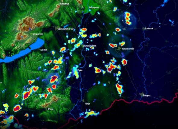 Időjárási grafikonok, térképek