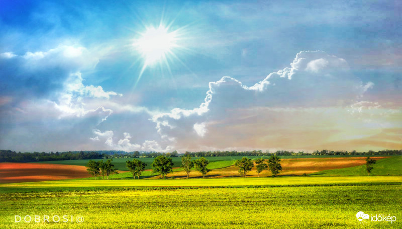 Csodaszép idő volt ma. 