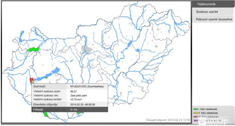 III.fokú belvízvédelmi készültség!