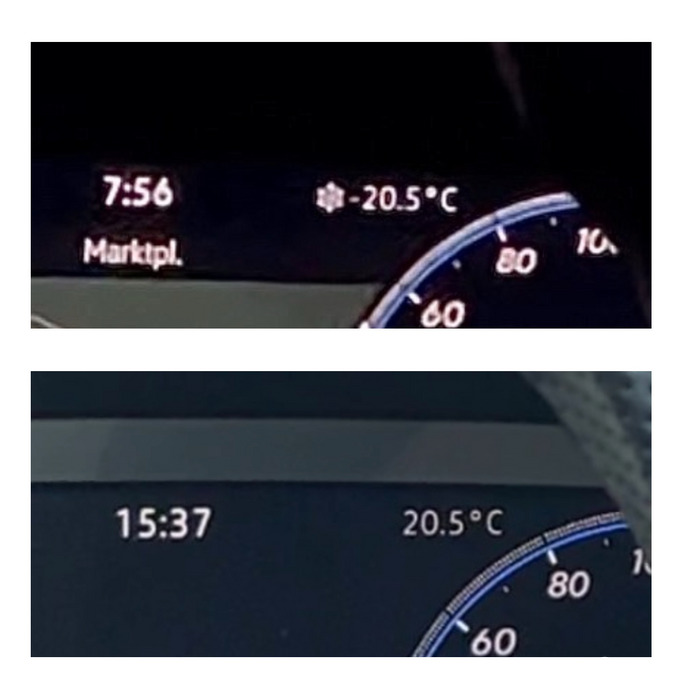 A hőmérséklet ellentétek!