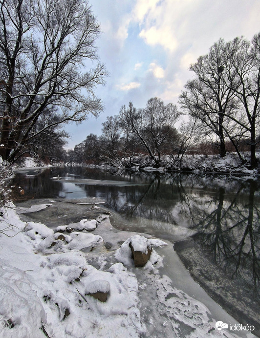 Fagyos részlet a Rábáról