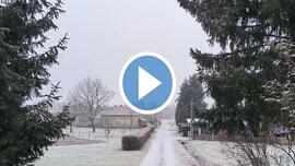 Ma délelőtti erős hózápor