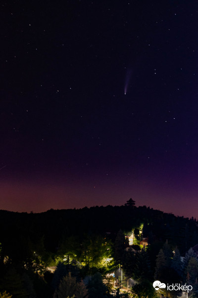 Az üstökös Sopron felett