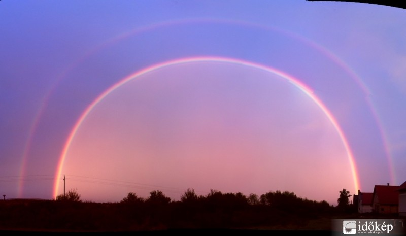 Zánkai panoráma szivárvány