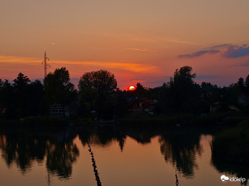 Ráckevei-Duna naplemente.