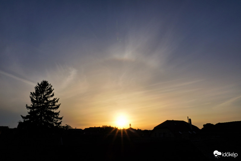 A mai naplemente Soroksáron. (1)