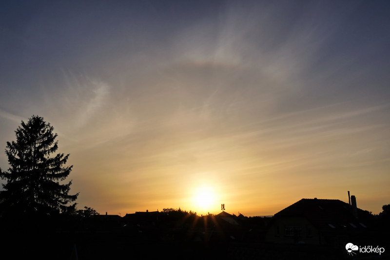 A mai naplemente Soroksáron. (2)