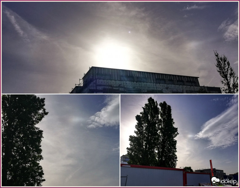 Jobboldali melléknap + szaharai homok. (Budaörs határából ma délelőtt mobillal)