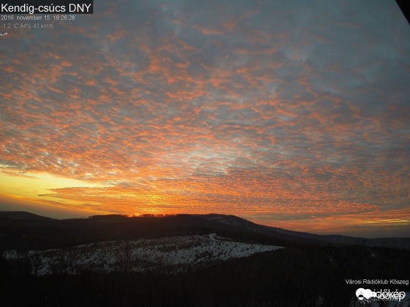 Kendig-csúcs naplemente