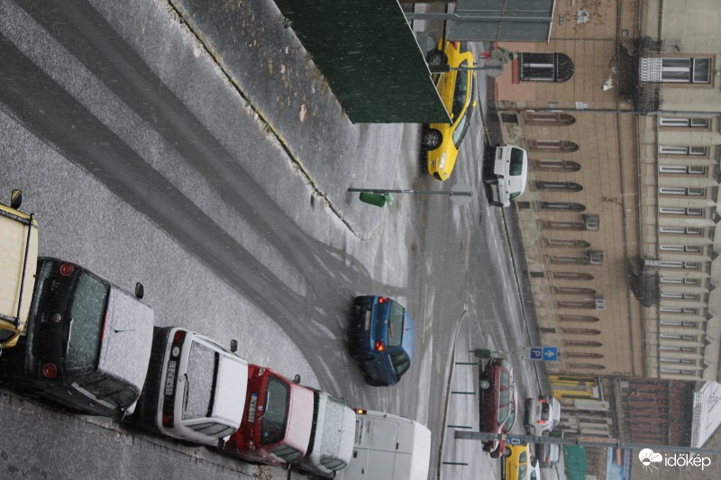 Első idei havazás Budapest belvárosában