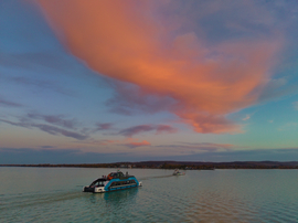 Őszi fények Szántód felett