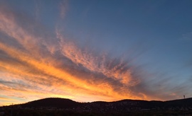 Naplemente, méltó befejezése a mai napnak.