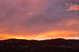 Napnyugta után, égi csoda! :)