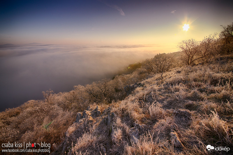 Napsütés a hidegpaplan felett